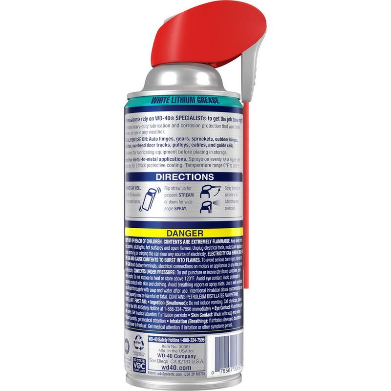WD-40 SPECIALIST 10 oz. White Lithium Grease (2-Pack) - 611833