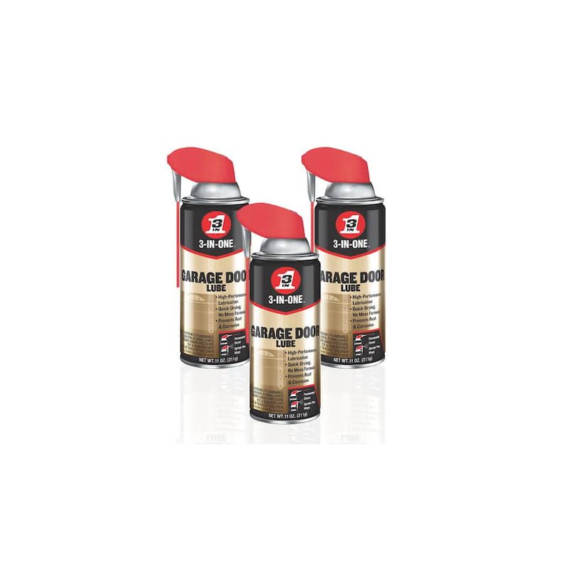 3-IN-ONE 11 oz. Garage Door Lube with Smart Straw Spray (3-Pack) - 611864
