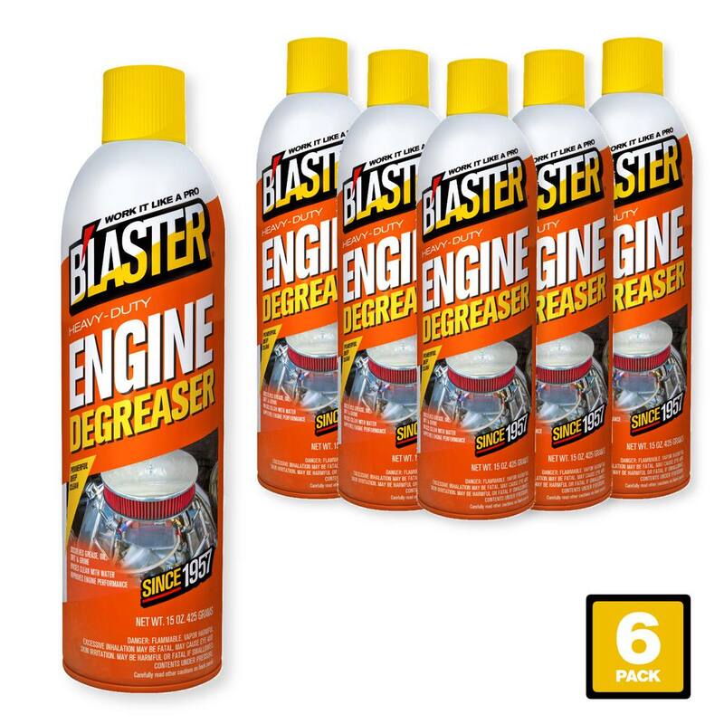 Blaster 15 oz. Heavy-Duty Engine Degreaser and Cleaner Spray (Pack of 6) - 20-ED