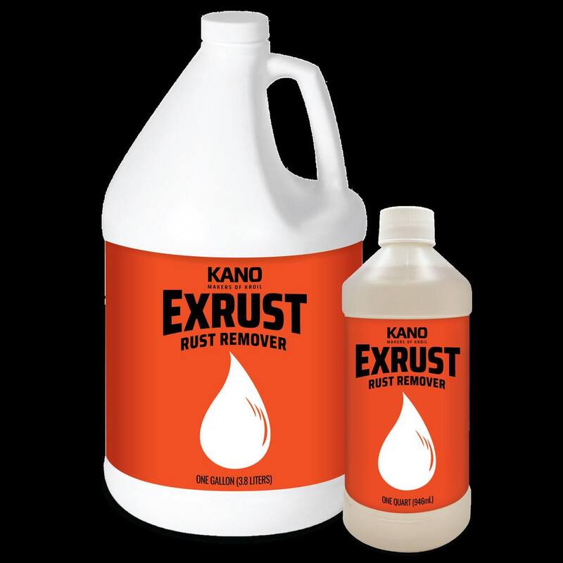 KROIL Rust Remover, Industrial-Grade, Effective, For Use on Ferrous Metals, Soak or Spray, 50-State VOC Compliant - EX011