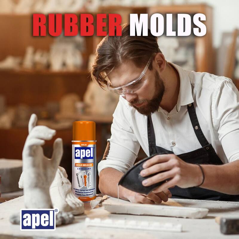 mitreapel BK30 14.4 oz. Mold Release Spray, Silicone Lubricant Aerosol Spray, for Silicone, Rubber, and other Molds (1-Pack) - MoldRelease-BK30-fba