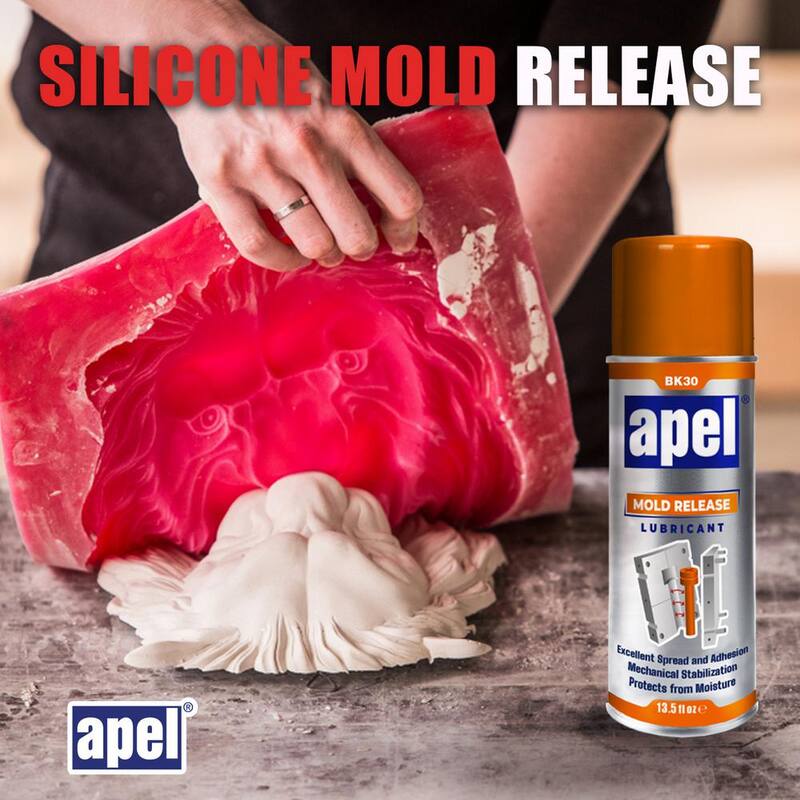 mitreapel BK30 14.4 oz. Mold Release Spray, Silicone Lubricant Aerosol Spray, for Silicone, Rubber, and other Molds (1-Pack) - MoldRelease-BK30-fba