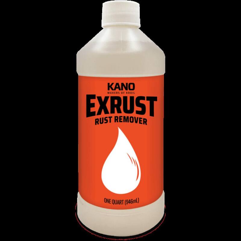 KROIL Rust Remover, Industrial-Grade, Effective, For Use on Ferrous Metals, Soak or Spray, 50-State VOC Compliant - EX161