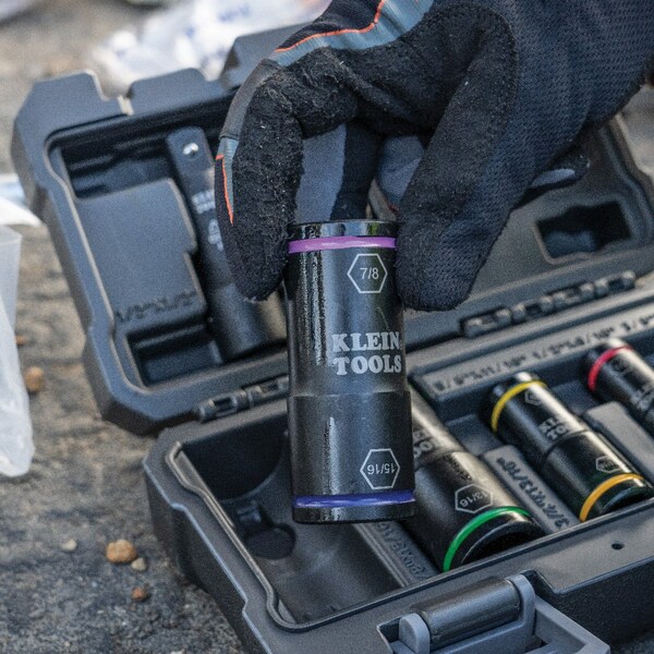 Klein Tools Flip Impact Socket, 7/16 and 3/8-Inch - 66077