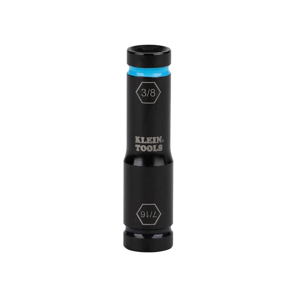 Klein Tools Flip Impact Socket, 7/16 and 3/8-Inch - 66077