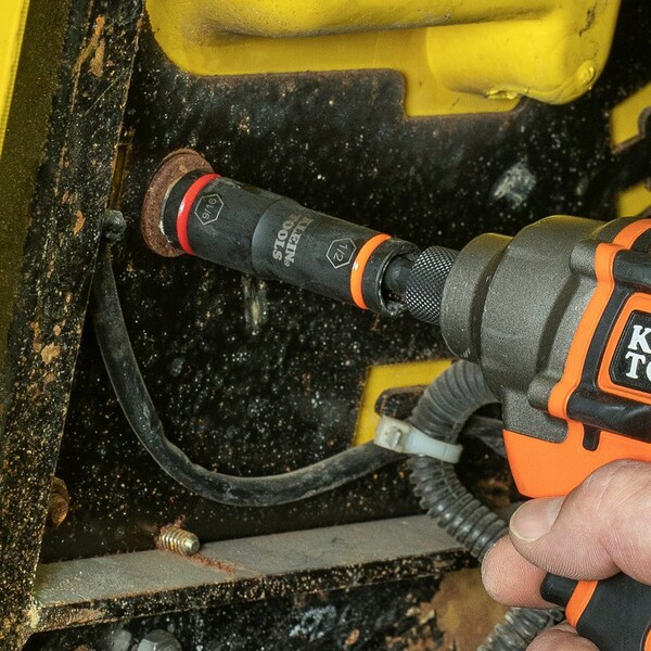 Klein Tools Flip Impact Socket, 7/16 and 3/8-Inch - 66077