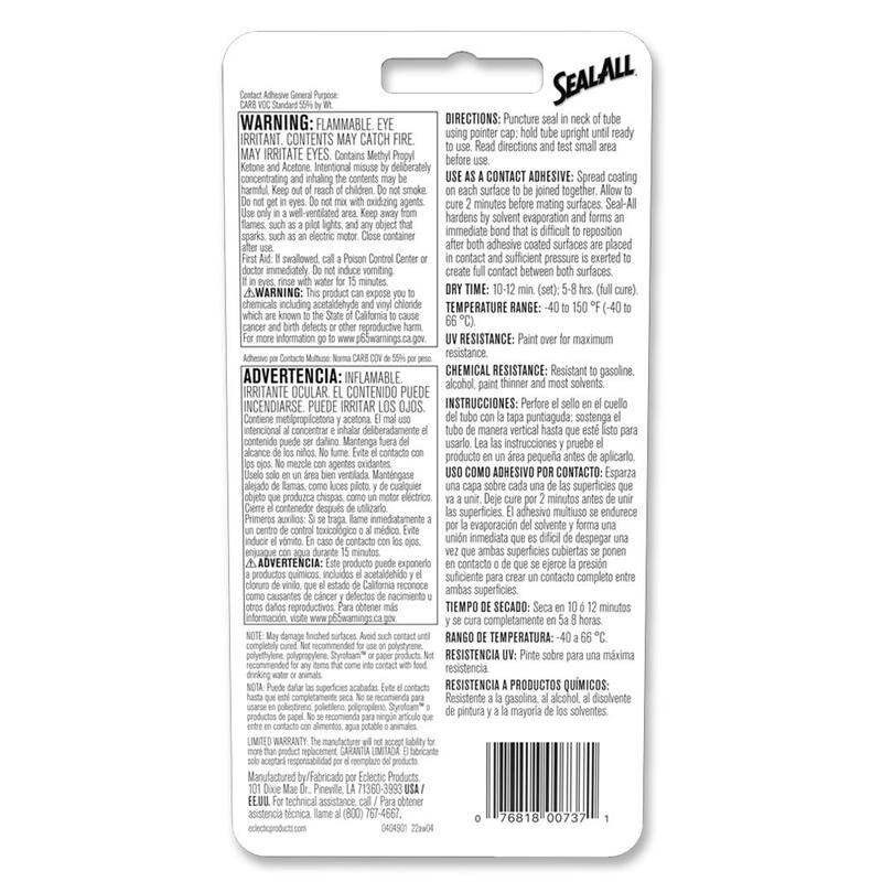 Seal--All 2 fl. oz. Adhesive and Sealant (6-Pack) - 380100