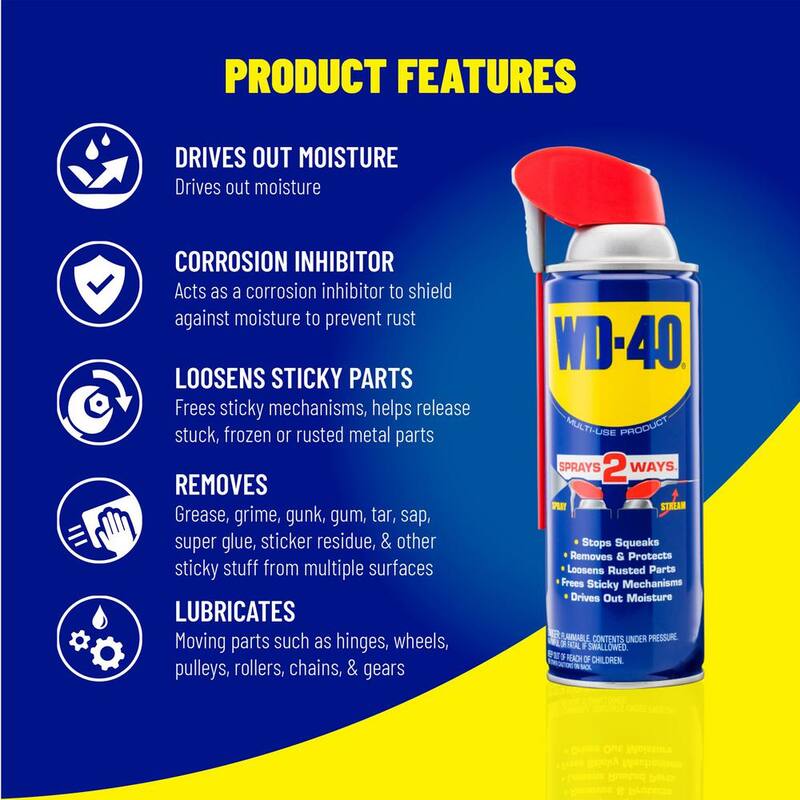 WD-40 18 oz. Big Blast, Multi Purpose Lubricant Spray (2-Pack) - 612090