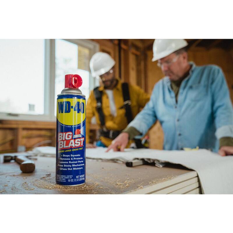 WD-40 18 oz. Big Blast, Multi Purpose Lubricant Spray (2-Pack) - 612090