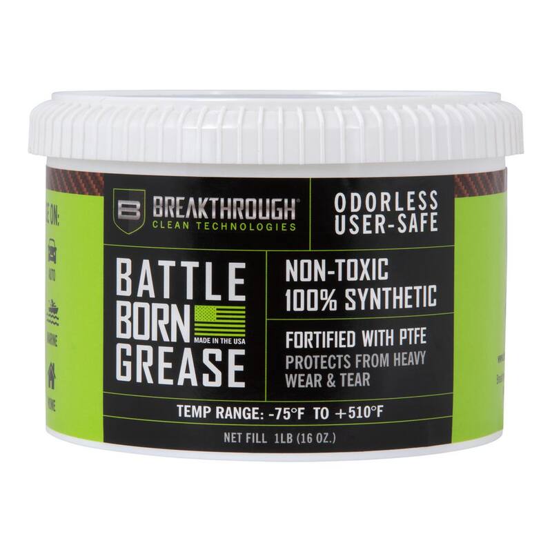 B BREAKTHROUGH CLEAN TECHNOLOGIES 1 lbs. BCT Battle Born Grease with PTFE Tub Clear - BTG-1LB
