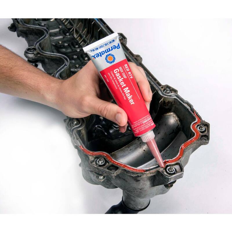 Permatex 3 oz. High-Temp Red RTV Silicone Gasket Maker - 75152