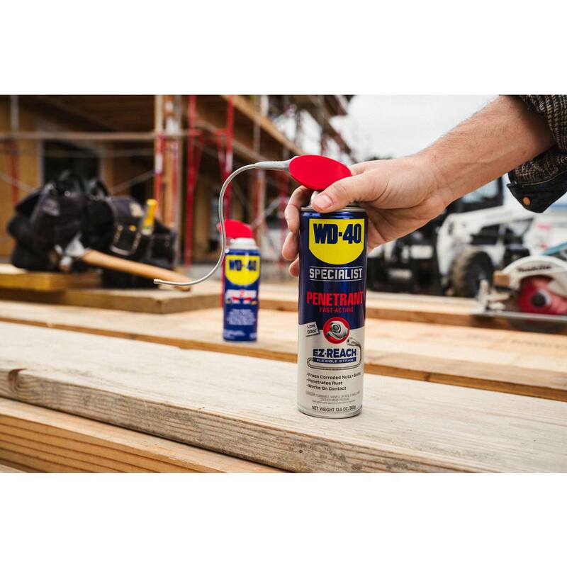 WD-40 SPECIALIST 13.5 oz. Penetrant with EZ Reach, Fast Acting Formula with Flexible Straw Spray (2-Pack) - 612069