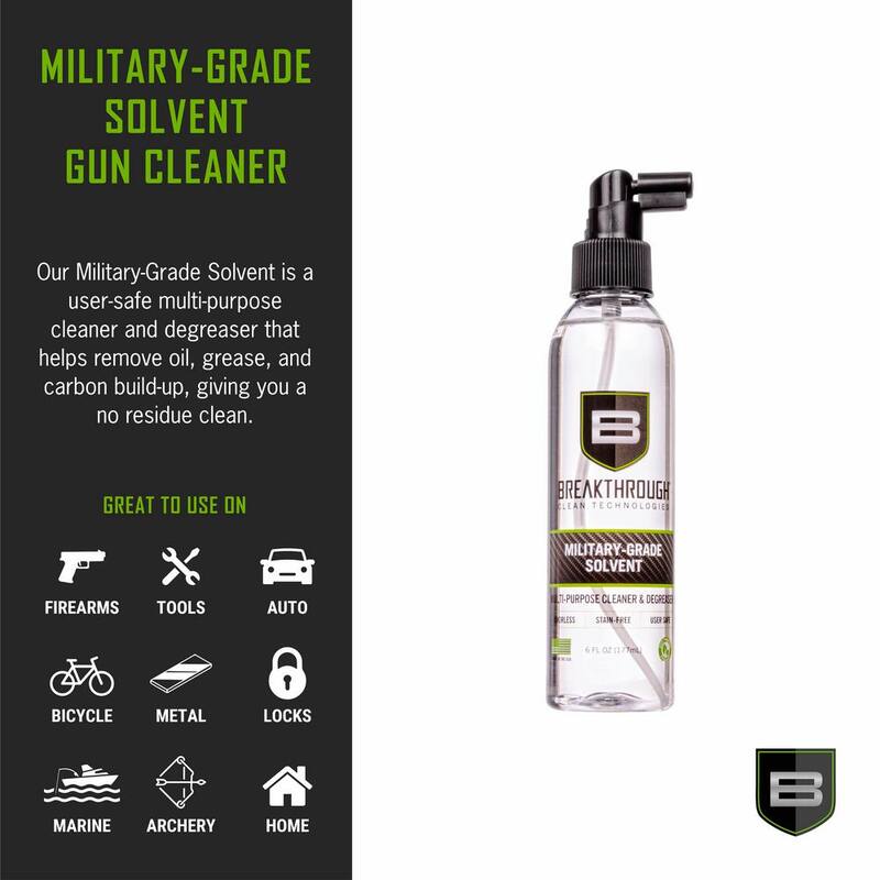 B BREAKTHROUGH CLEAN TECHNOLOGIES Military-Grade Solvent, 6 oz. Bottle, Clear - BTS-6OZ