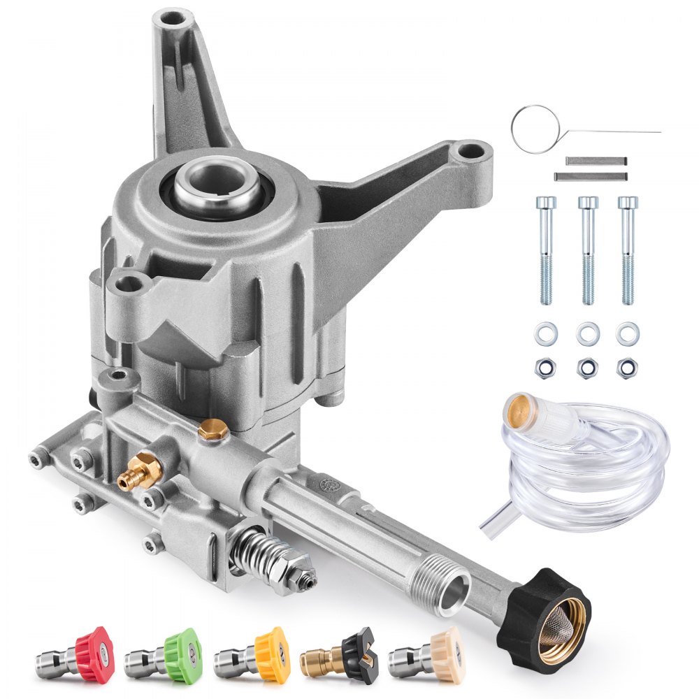 Pressure Washer Pump 7/8" Shaft Vertical 3100 PSI 2.5GPM with 5 Nozzles - ZZXPB25GPM78PDHHHV0