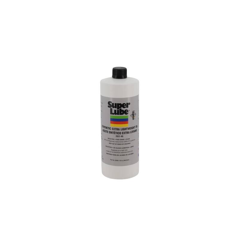 Super Lube 1 qt. Synthetic Extra Lightweight Oil Bottle (ISO 32-46) - 53030