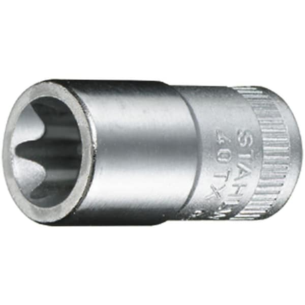 Stahlwille Tools 6, 3 mm (1/4") Sockets SizeE4 TORX Size3, 8 mm in L.23 mm - 01270004