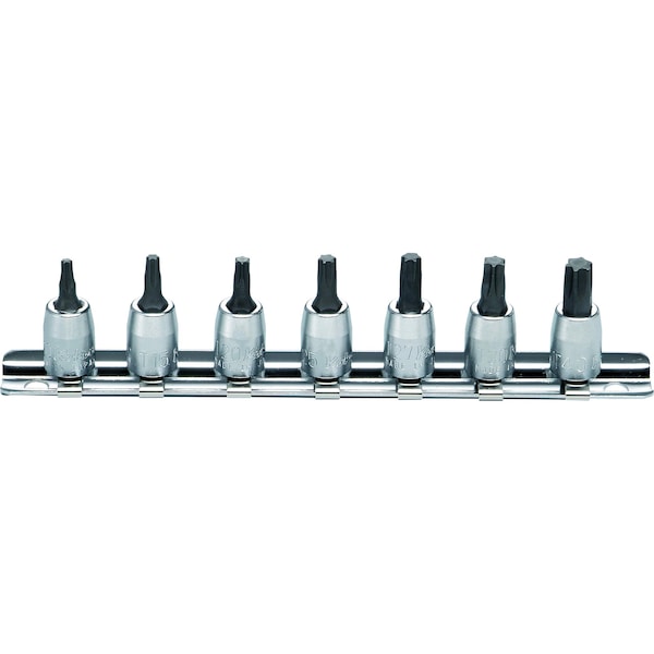 Ko-Ken Socket set TORX T10-T40 150mm 7 pieces 1/4 Sq. Drive - RS2025/7-L28