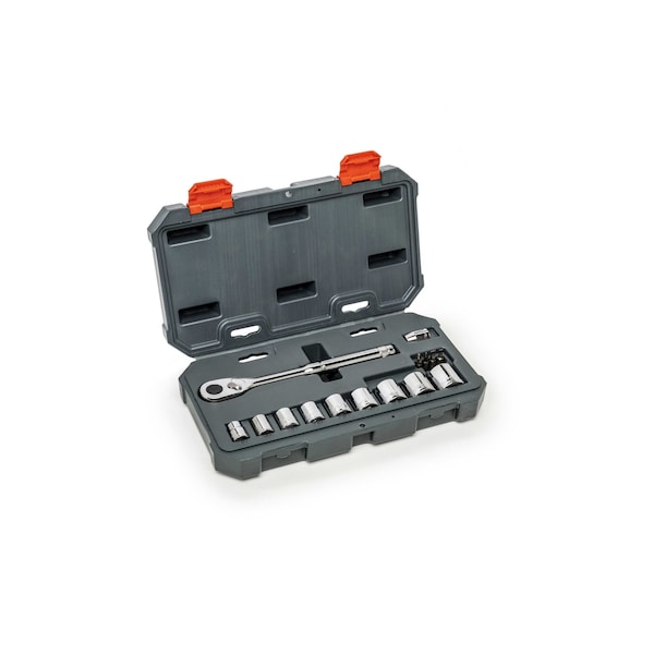 Crescent 15 Piece 3/8" Drive 6 Point SAE Mechanics Tool Set - CSWS38SAE15