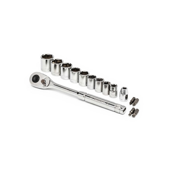 Crescent 15 Piece 3/8" Drive 6 Point SAE Mechanics Tool Set - CSWS38SAE15