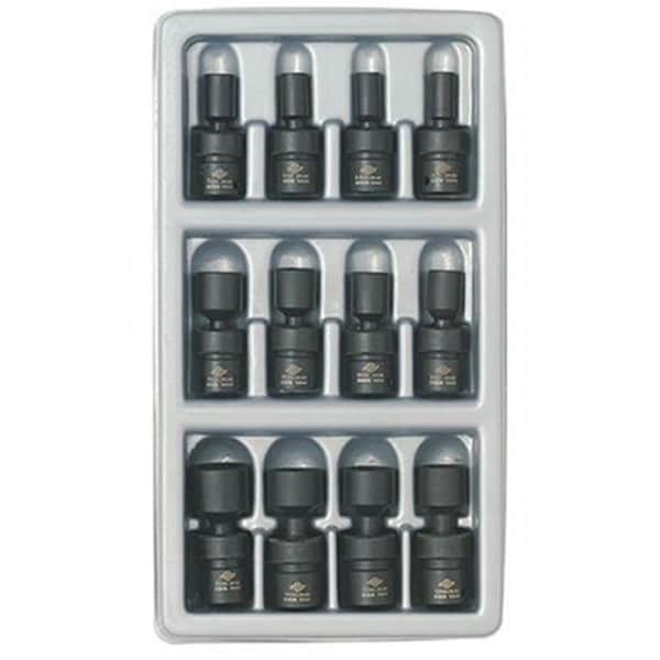 Gourmetgalley 1814 12 Piece 1/4 Inch Drive Universal Swivel Socket Set 5-15mm - GO770291