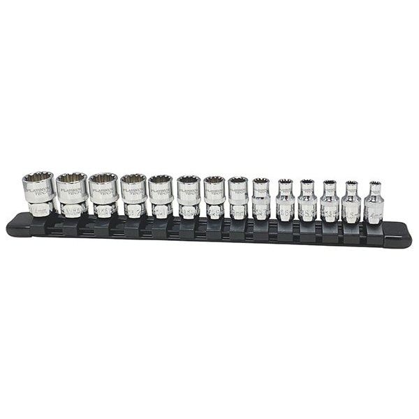 Atd Tools ATD 14-Piece 1/4-inch Drive Metric Spline Socket Set - 99814