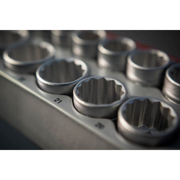 Teng Tools TT1217 - 17 Piece 1/2" Drive 12 Point Socket Set 10 to - TT1217