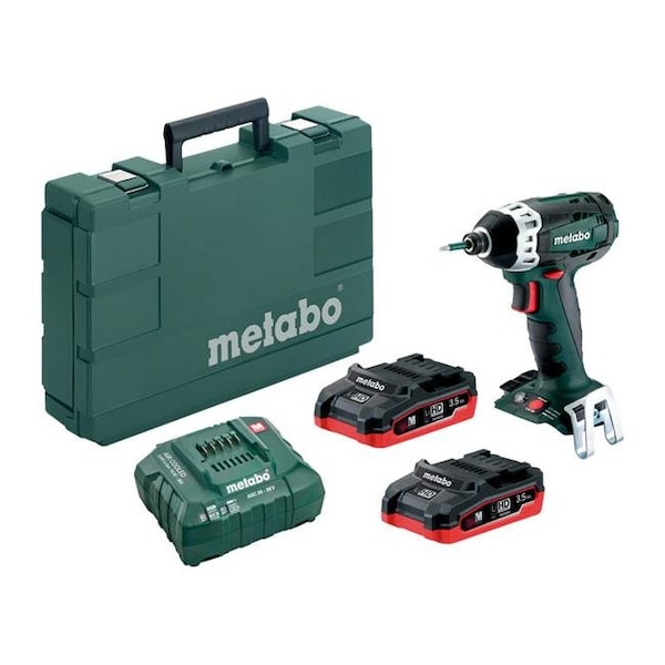 Metabo Metabo 2692937 18 V 0.25 in. Hex Cordless 3 Speed Impact Driver Kit; 1328 in. - 2692937