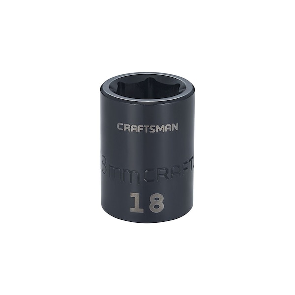 Craftsman Sockets, 1/2" Drive 18mm Metric Impact S - CMMT15866