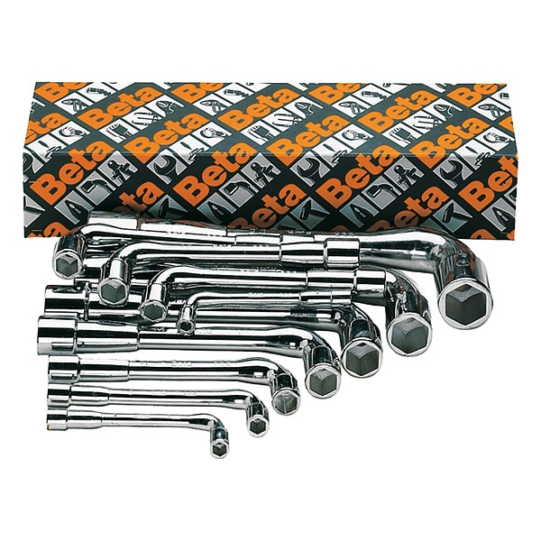 Beta 933/S 11-Piece Double End Offset 6-Point Socket Wrench, Metric 6- 22 mm - 933/S11