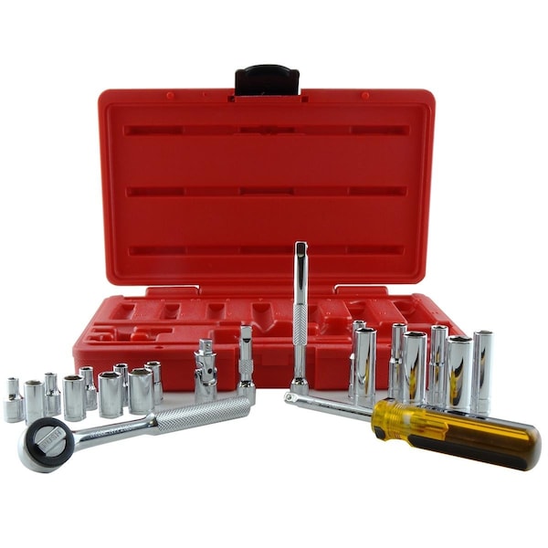 K-Tool International 1/4" Drive Metric, 21 pcs - KTI-26000