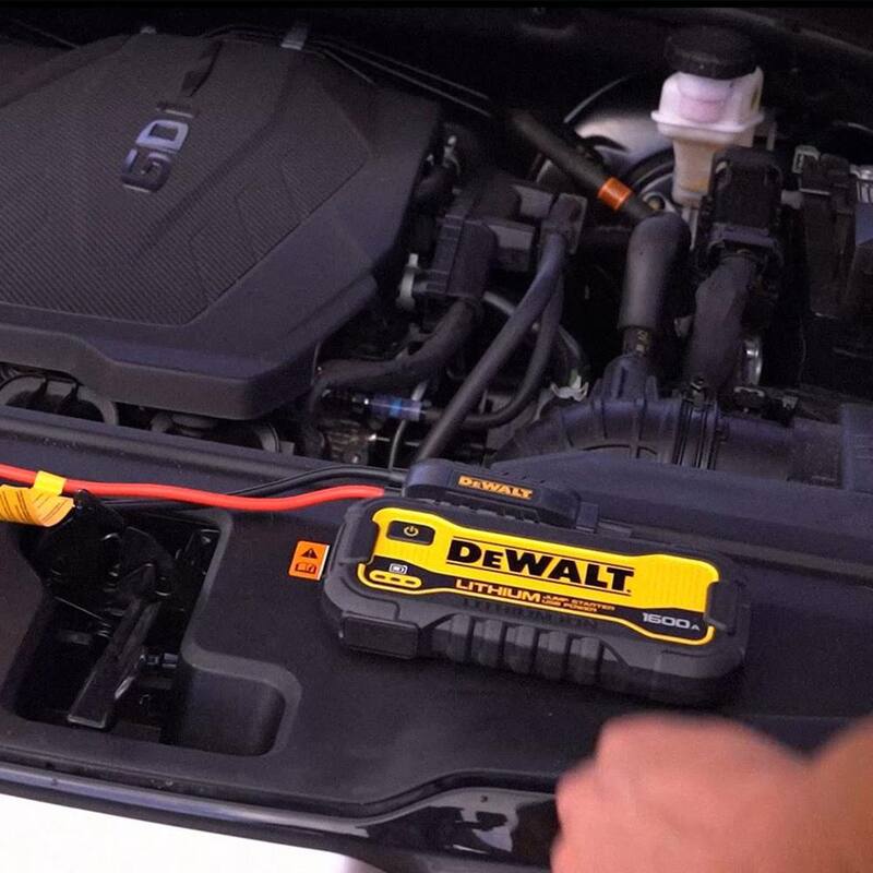 DEWALT 1600 Peak Amp Lithium Jump Starter with USB Power Bank - DXAELJ16