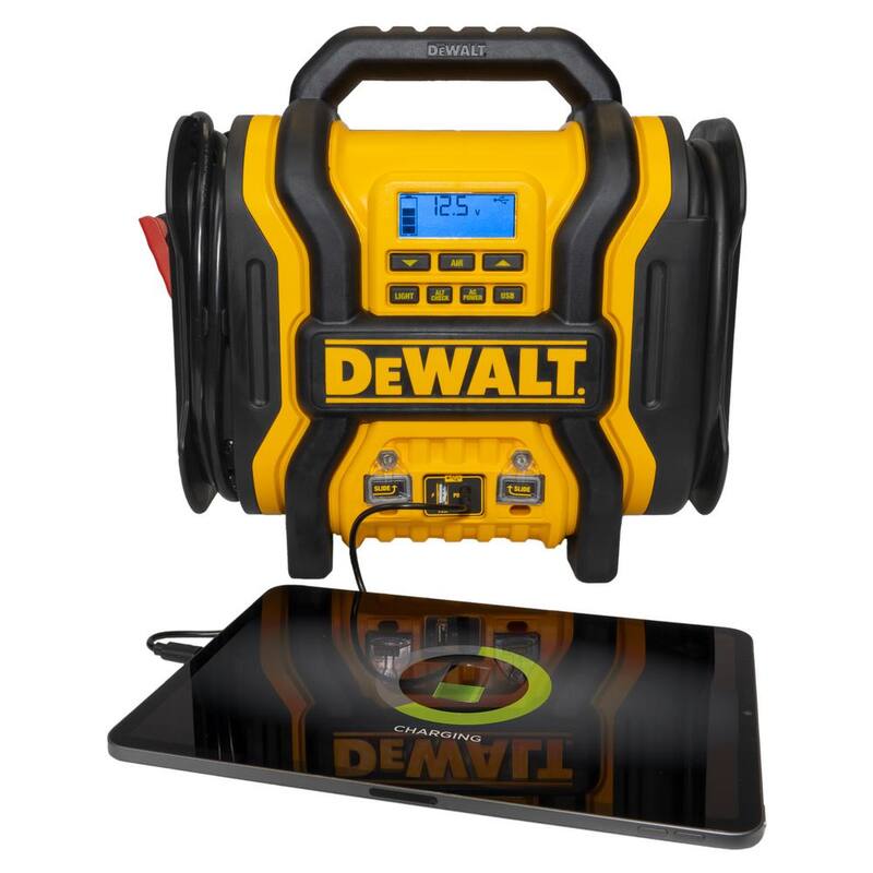 DEWALT Portable Power 2000 Peak Amp Jump Starter w/Digital Compressor - DXAEPS14