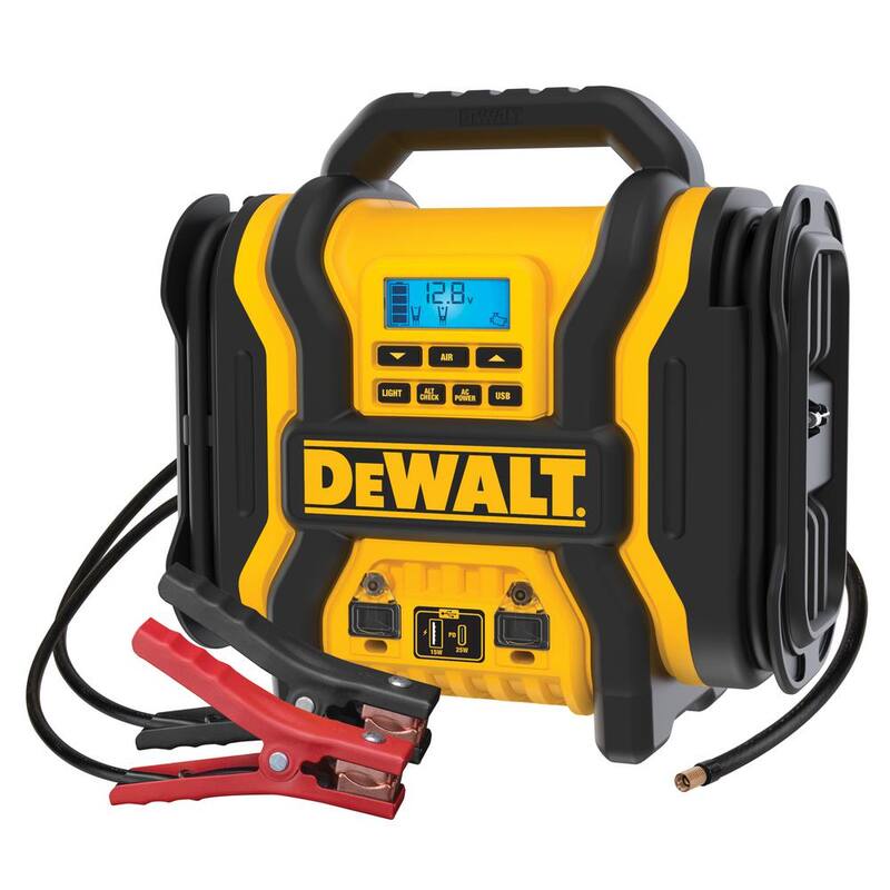 DEWALT Portable Power 2000 Peak Amp Jump Starter w/Digital Compressor - DXAEPS14
