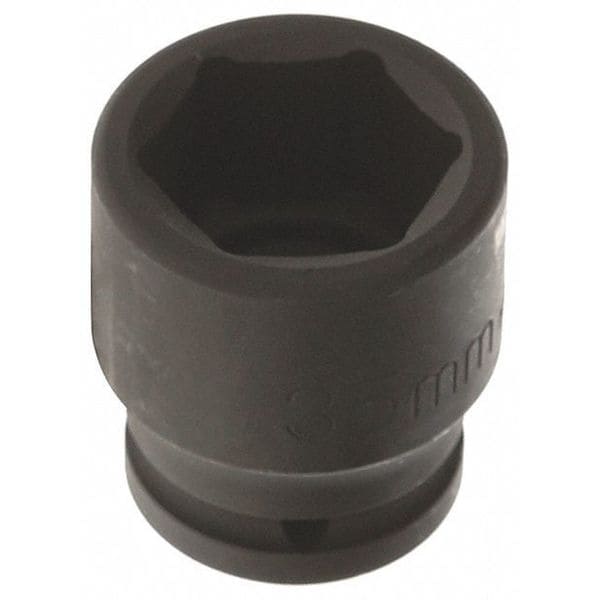 Westward 3/4 in Drive Impact Socket 35 mm Size 6 pt Standard Depth, Black Oxide - 21WL26