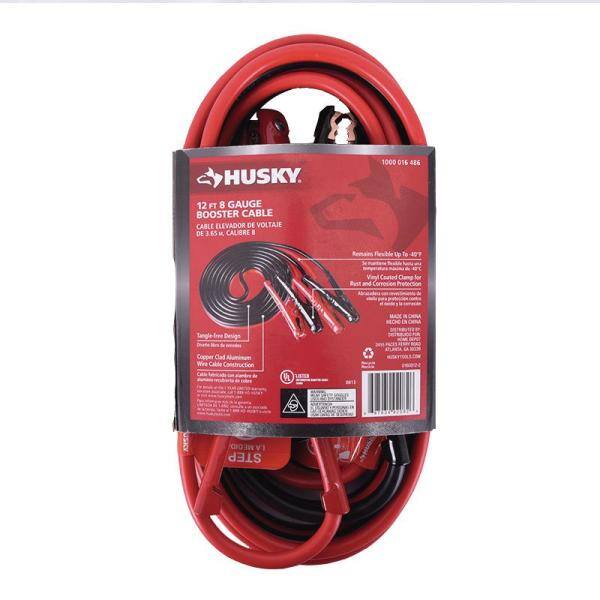 Husky 8-Gauge 12 ft. UL Booster Cable - 0160812-UL7