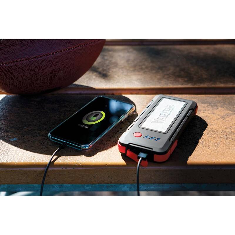 VECTOR 1600 Peak Amp Automotive Lithium Jump Starter, Portable Power - 15W USB-A & USB-C - SS16LV