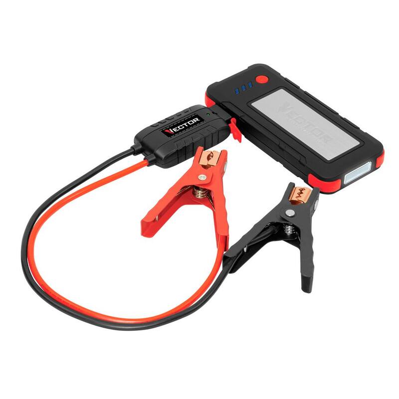VECTOR 1600 Peak Amp Automotive Lithium Jump Starter, Portable Power - 15W USB-A & USB-C - SS16LV