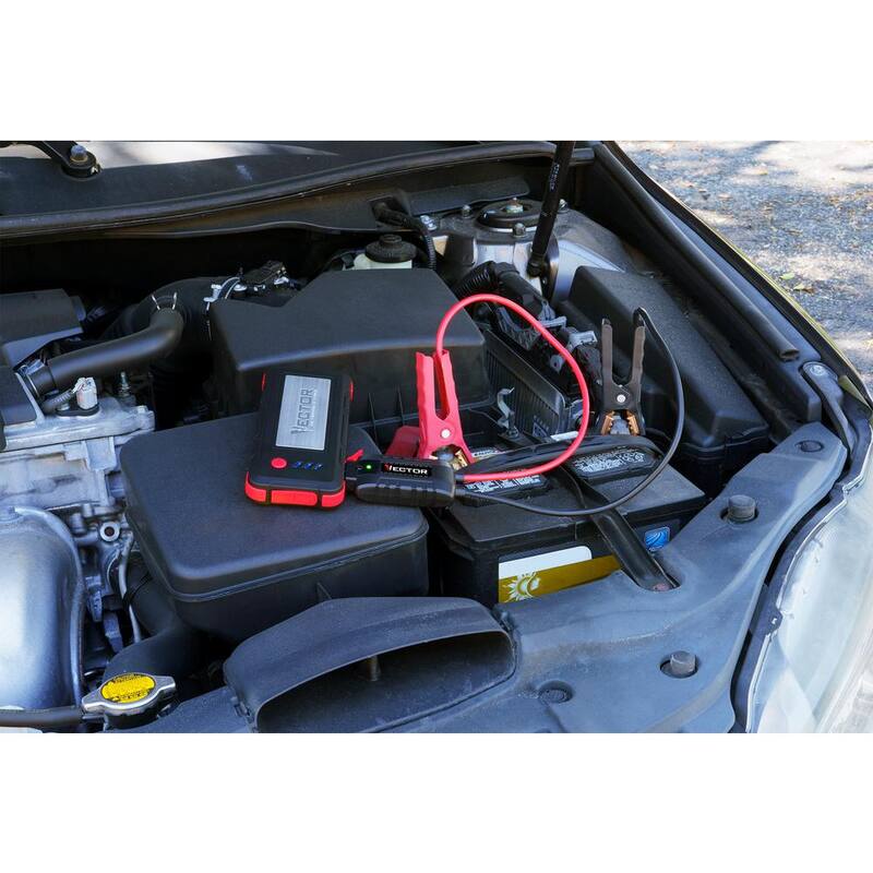 VECTOR 1600 Peak Amp Automotive Lithium Jump Starter, Portable Power - 15W USB-A & USB-C - SS16LV