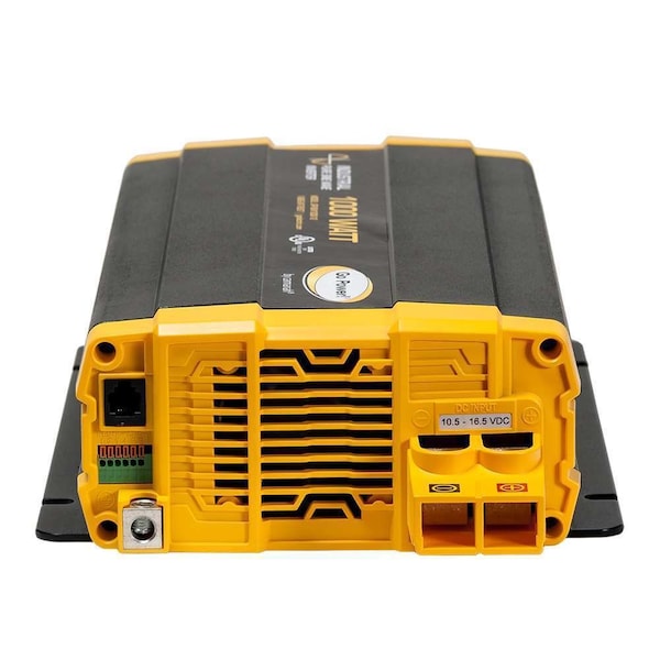 Go Power! Power Inverter, Pure Sine Wave, 1,750 W Peak, 1,000 W Continuous, 2 Outlets - 79948