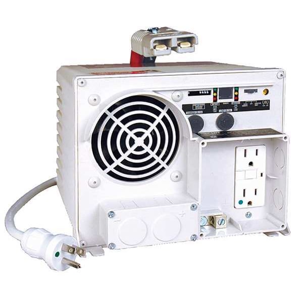 Tripp Lite Power Inverter and Battery Charger, Modified Sine Wave, 2,500 W Peak, 1,250 W Continuous, 2 Outlets - EMS1250UL