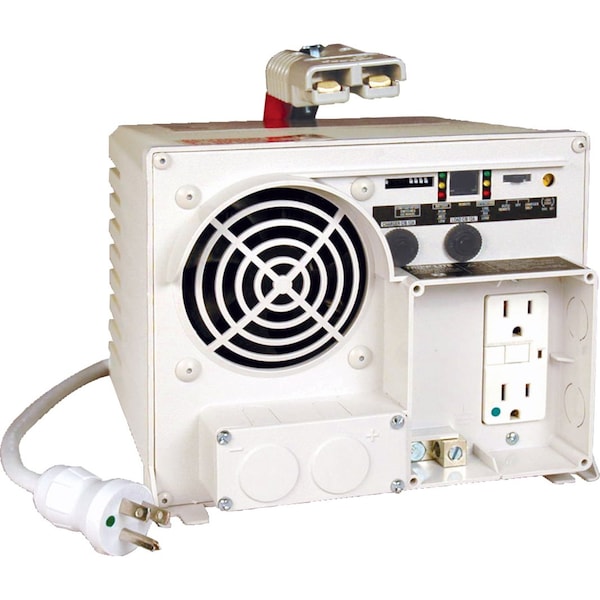 Tripp Lite Power Inverter and Battery Charger, Modified Sine Wave, 2,500 W Peak, 1,250 W Continuous, 2 Outlets - EMS1250UL