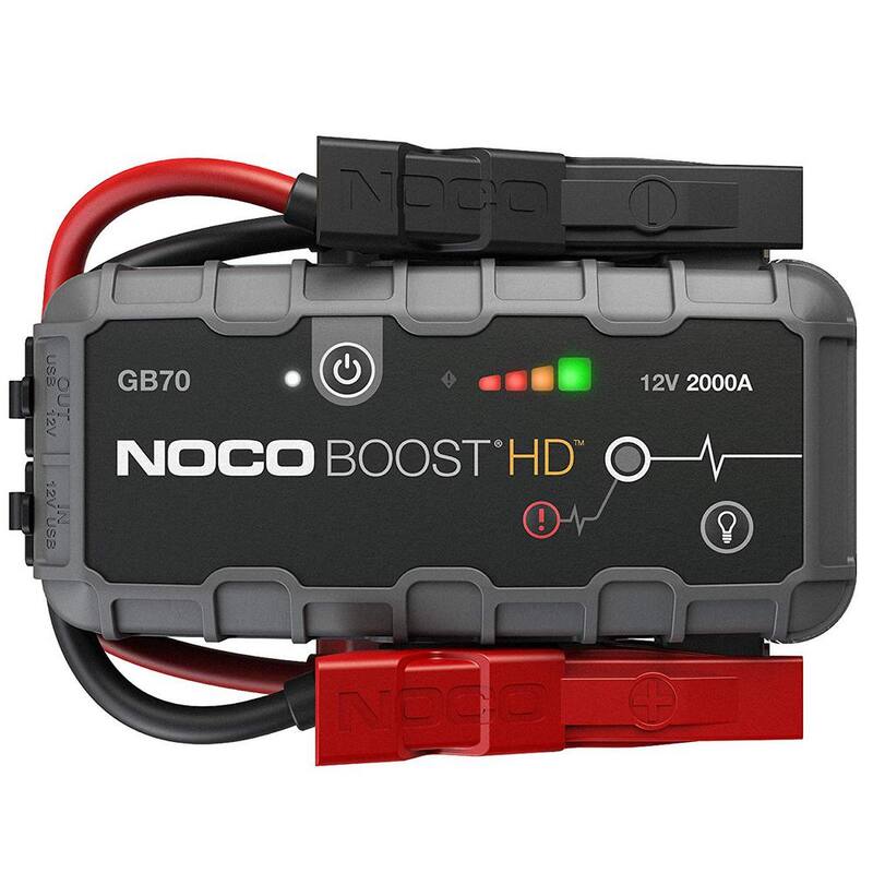 NOCO GB70 2000 Amp 12-Volt UltraSafe Lithium Jump Starter For Up To 8-Liter Gasoline And 6-Liter Diesel Engines - GB70