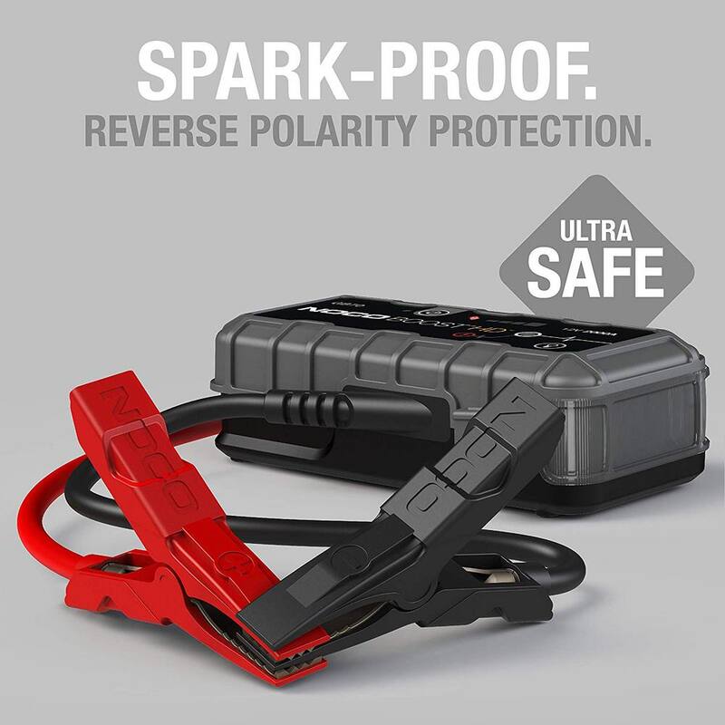 NOCO GB70 2000 Amp 12-Volt UltraSafe Lithium Jump Starter For Up To 8-Liter Gasoline And 6-Liter Diesel Engines - GB70