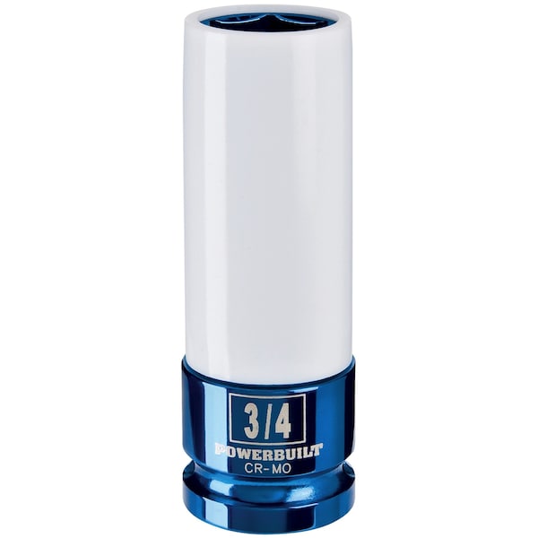 Powerbuilt 1/2" Drive 3/4"  Thin Wall Color Lug Nut Skt - 941042