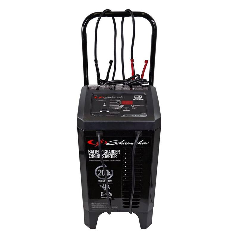 Schumacher Electric Automotive 6 Volt and 12 Volt 200 Amp Fully Automatic Wheeled Jump Starter and Battery Charger with 40 Amp Boost - SC1309