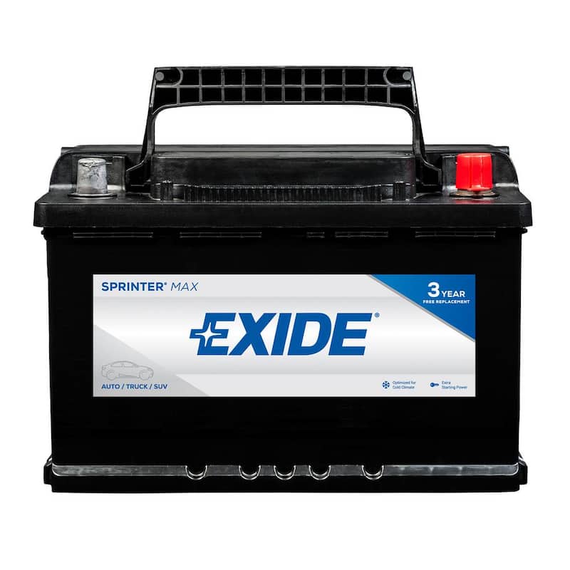 Exide SPRINTER MAX 12 volts Lead Acid 6-Cell H6/L3/48 Group Size 750 Cold Cranking Amps (BCI) Auto Battery - SX-H6/L3/48