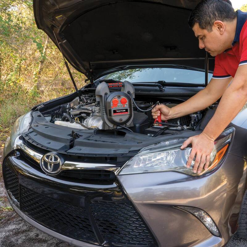 VECTOR 700 Peak Amp Automotive Jump Starter, Portable Power - 10W USB Port, 12V DC Port - J312V