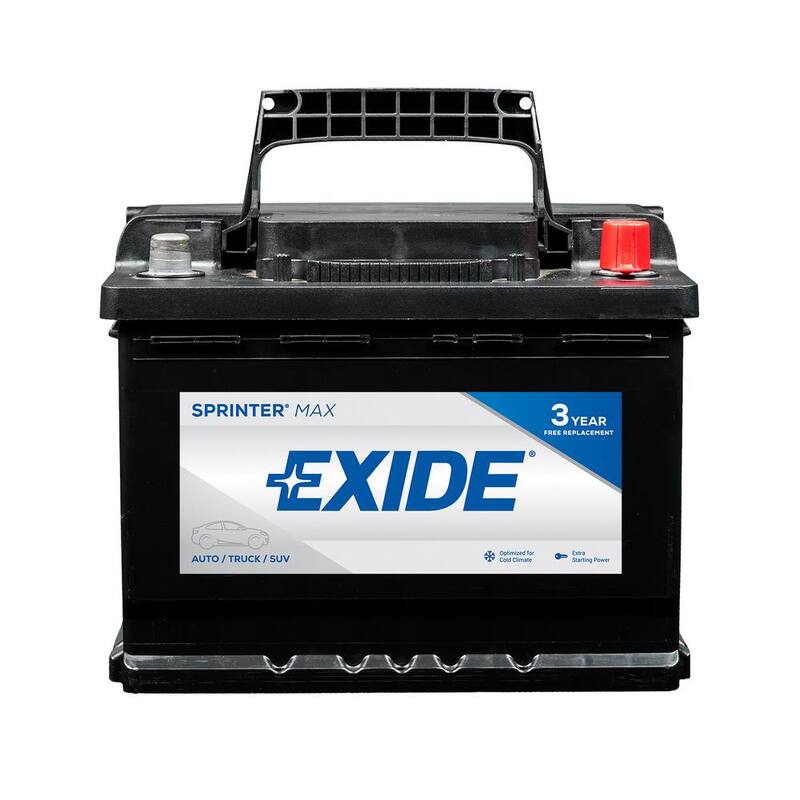 Exide SPRINTER MAX 12 volts Lead Acid 6-Cell H5/L2/47 Group Size 650 Cold Cranking Amps (BCI) Auto Battery - SX-H5/L2/47
