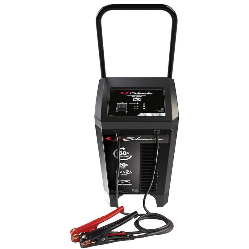 Schumacher Electric Automotive 12-Volt 150-Amp Fully Automatic Wheeled Jump Starter and Battery Charger with 20-Amp Boost - SC1364