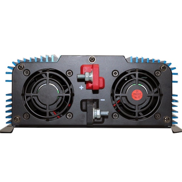 Aims Power Power Inverter, Pure Sine Wave, 4,000 W Peak, 2,000 W Continuous - PWRIX200012SUL